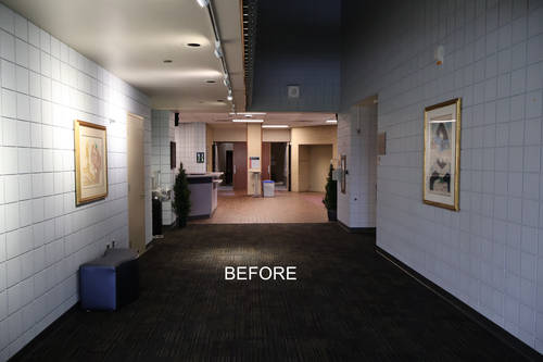Hanson Theatre Lobby Area Before Renovation