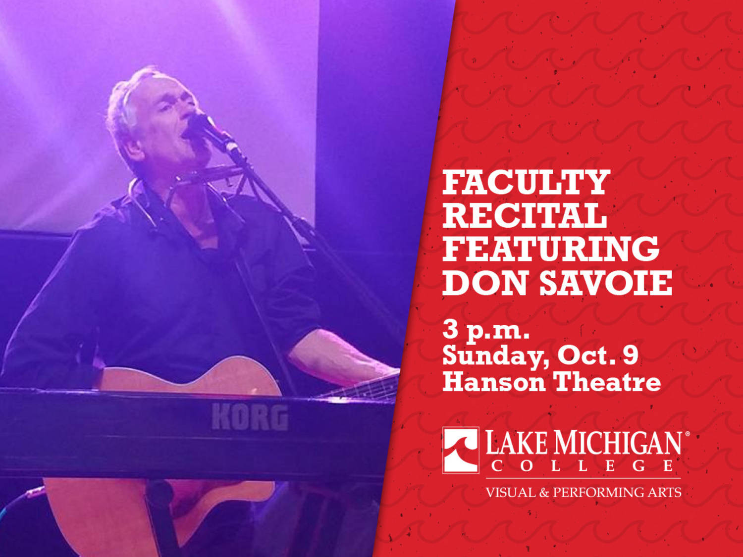 Blue-eyed soul artist to be featured during Lake Michigan College fall faculty recital