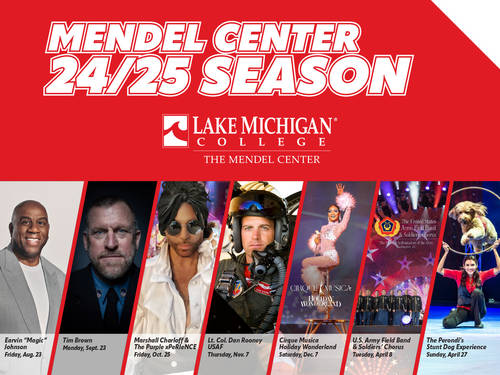 Lake Michigan College Mendel Center 2024-2025 season of performances and speakers announced