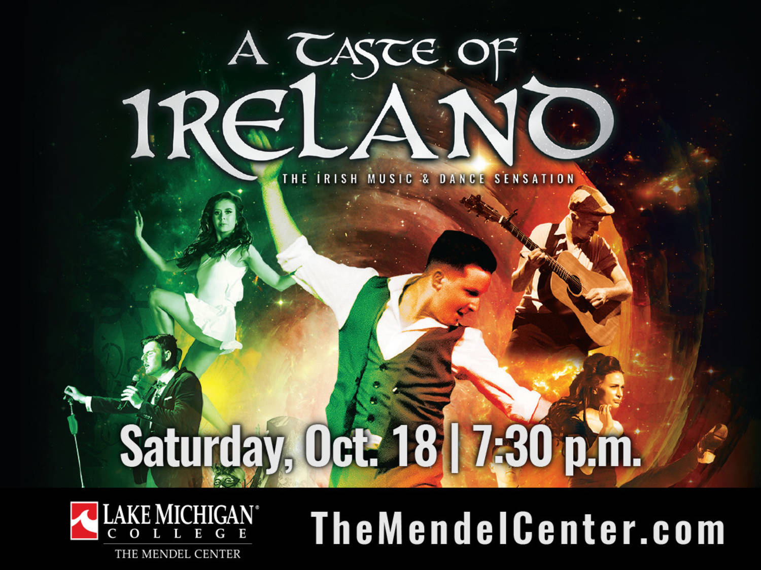 A Taste of Ireland – The Irish Music & Dance Sensation comes to the Lake Michigan College Mendel Center Oct. 18 