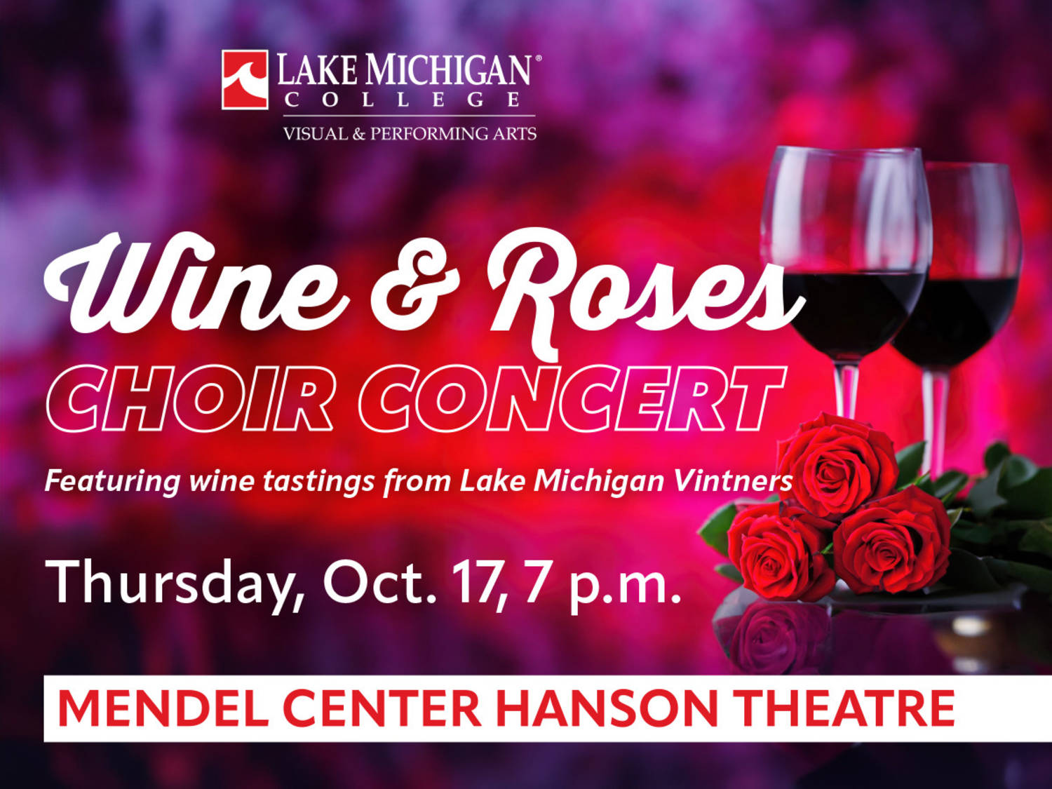 Wine & Roses Choir Concert to feature LMC choral groups Oct. 17