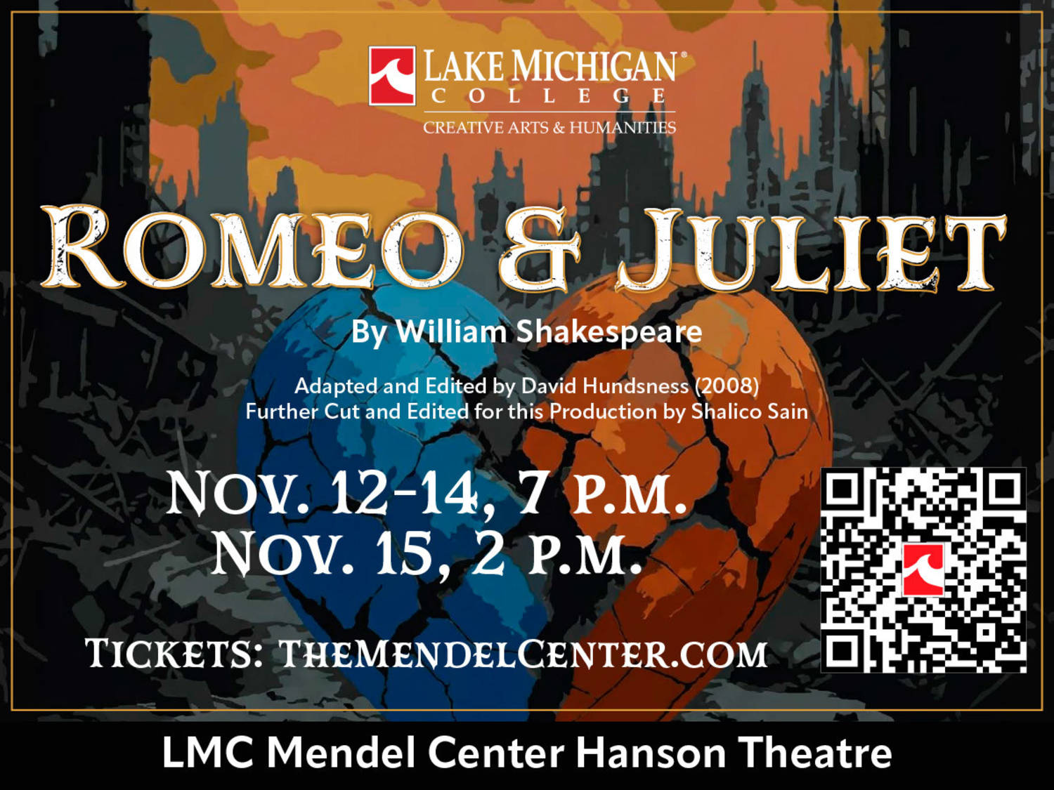 Lake Michigan College Theater Program to Present a Bold, Futuristic Romeo & Juliet 