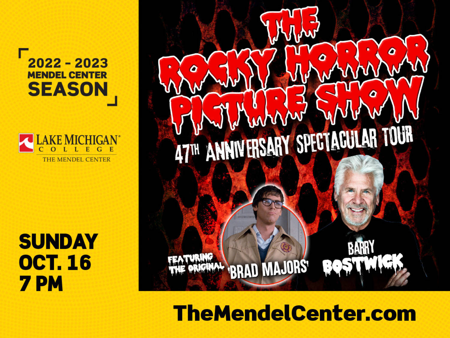 The Rocky Horror Picture Show 47th Anniversary Spectacular Tour comes to The Mendel Center at Lake Michigan College in October