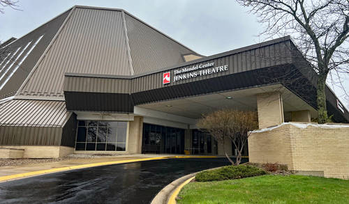 Exterior signage with Jenkins Theatre name