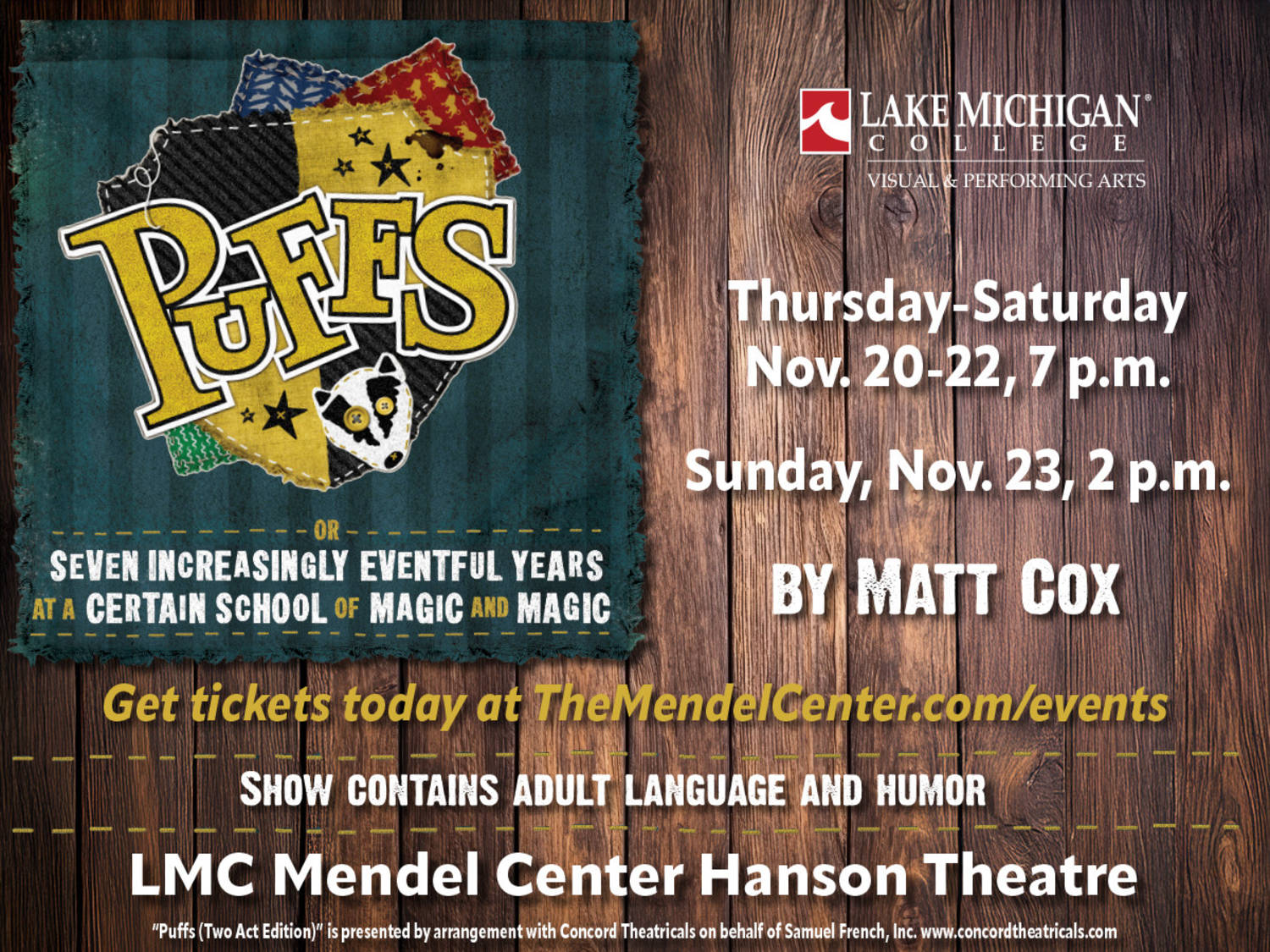 LMC Visual & Performing Arts Department brings magical mischief to the stage with “Puffs, or Seven Increasingly Eventful Years at a Certain School of Magic and Magic”