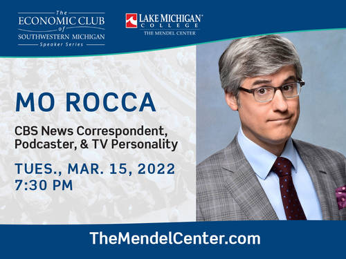 Mo Rocca to speak March 15 as part of The Economic Club of Southwestern Michigan Speaker Series