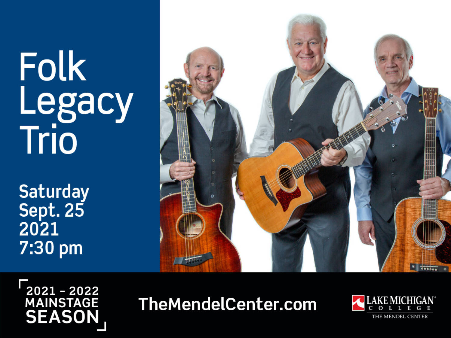 Folk Legacy Trio at The Mendel Center on Sept. 25