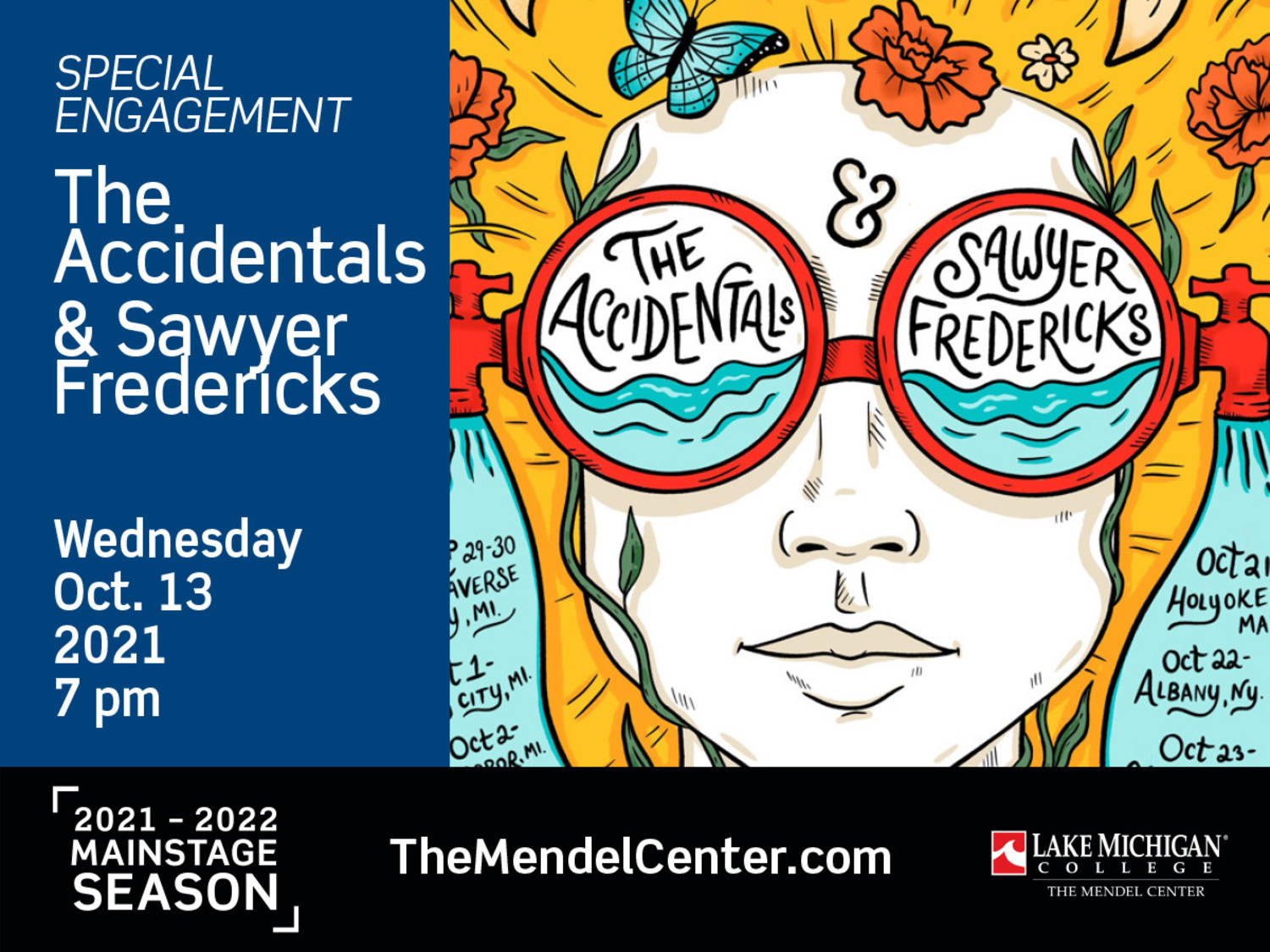 The Accidentals and Sawyer Fredericks co-headlined album release concert tour to make a stop at The Mendel Center