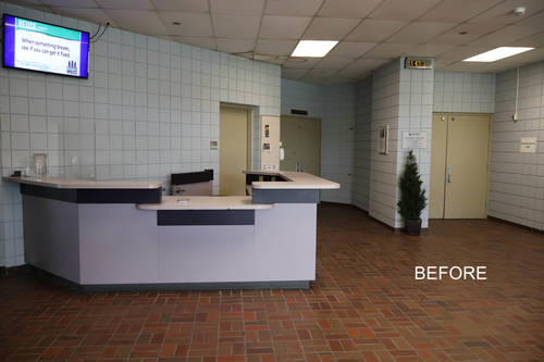 Hanson Theatre Lobby Before Renovation